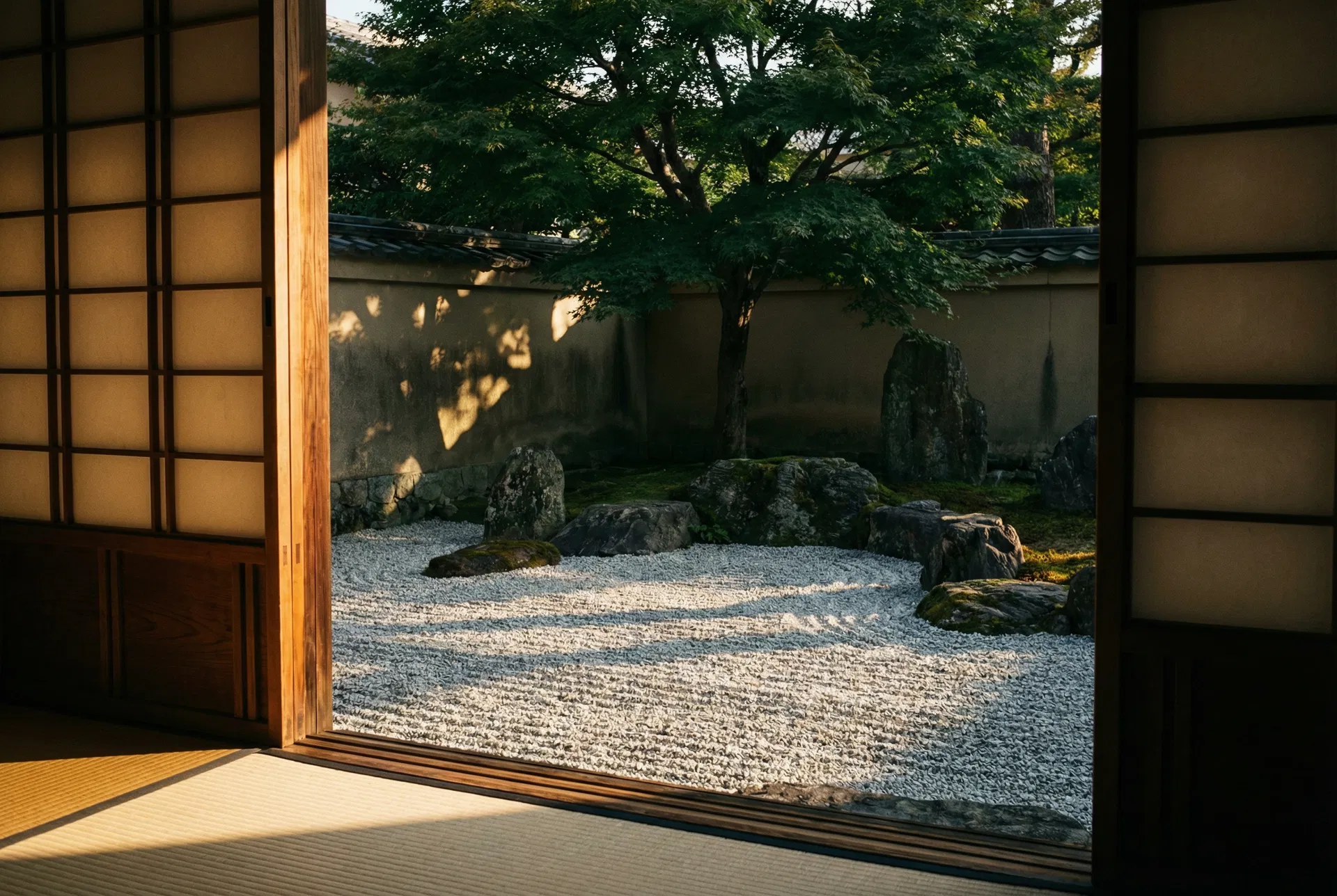 A quiet Japanese garden