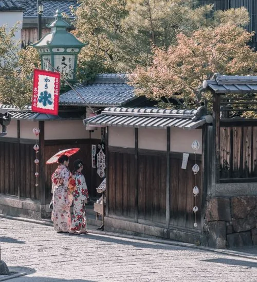 A cultural setting in Kyoto, Kansai