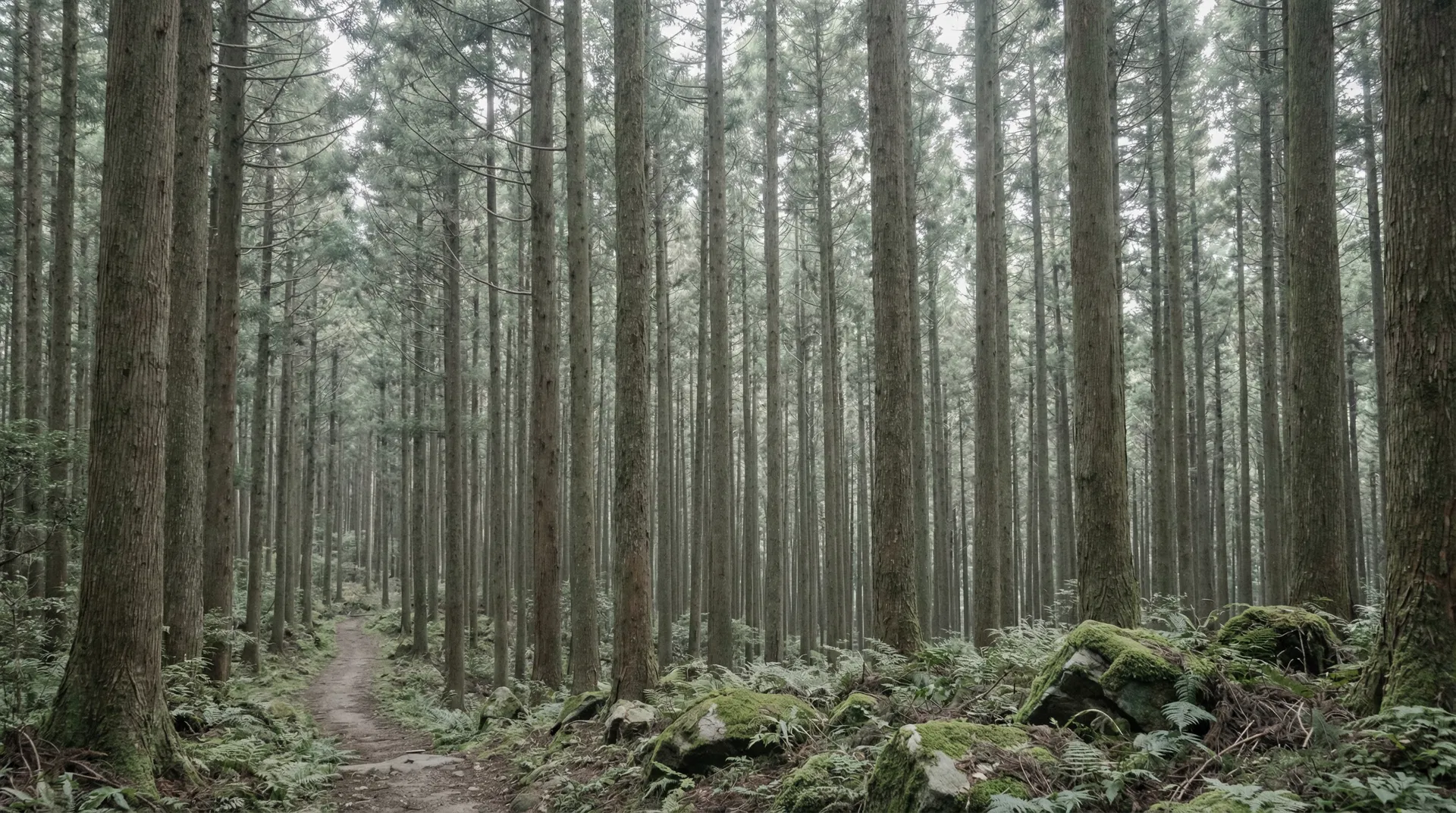 A forest path in Japan